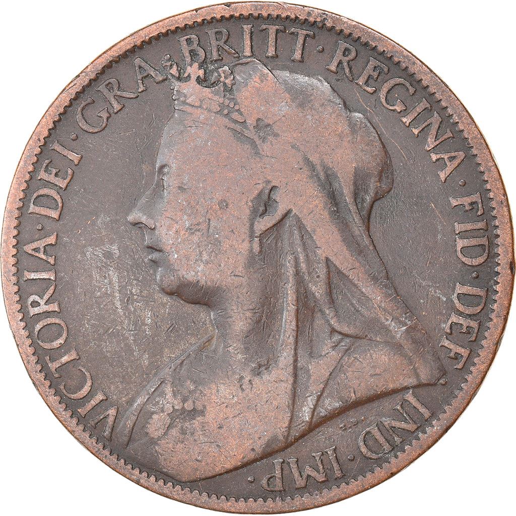 United Kingdom Coin 1 Penny | Victoria 3rd portrait | 1895 - 1901