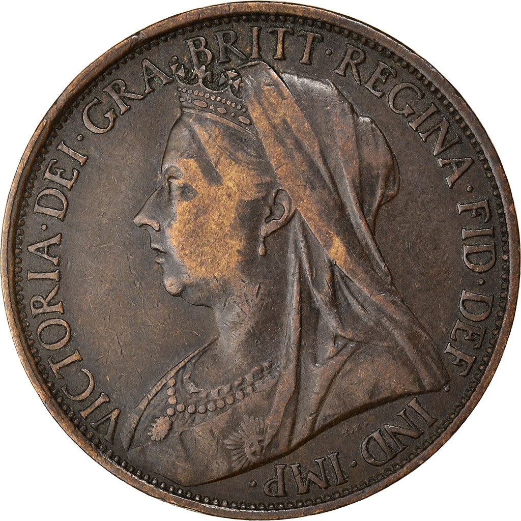 United Kingdom Coin 1 Penny | Victoria 3rd portrait | 1895 - 1901