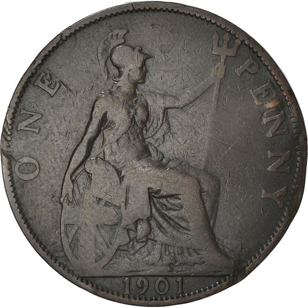 United Kingdom Coin 1 Penny | Victoria 3rd portrait | 1895 - 1901