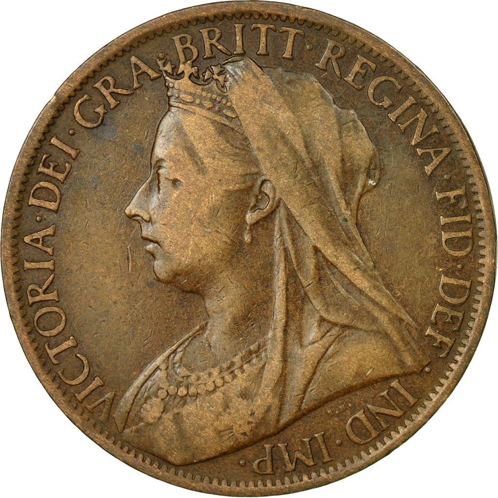 United Kingdom Coin 1 Penny | Victoria 3rd portrait | 1895 - 1901