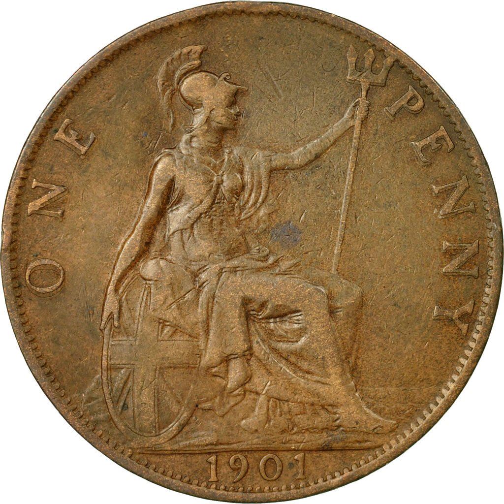 United Kingdom Coin 1 Penny | Victoria 3rd portrait | 1895 - 1901