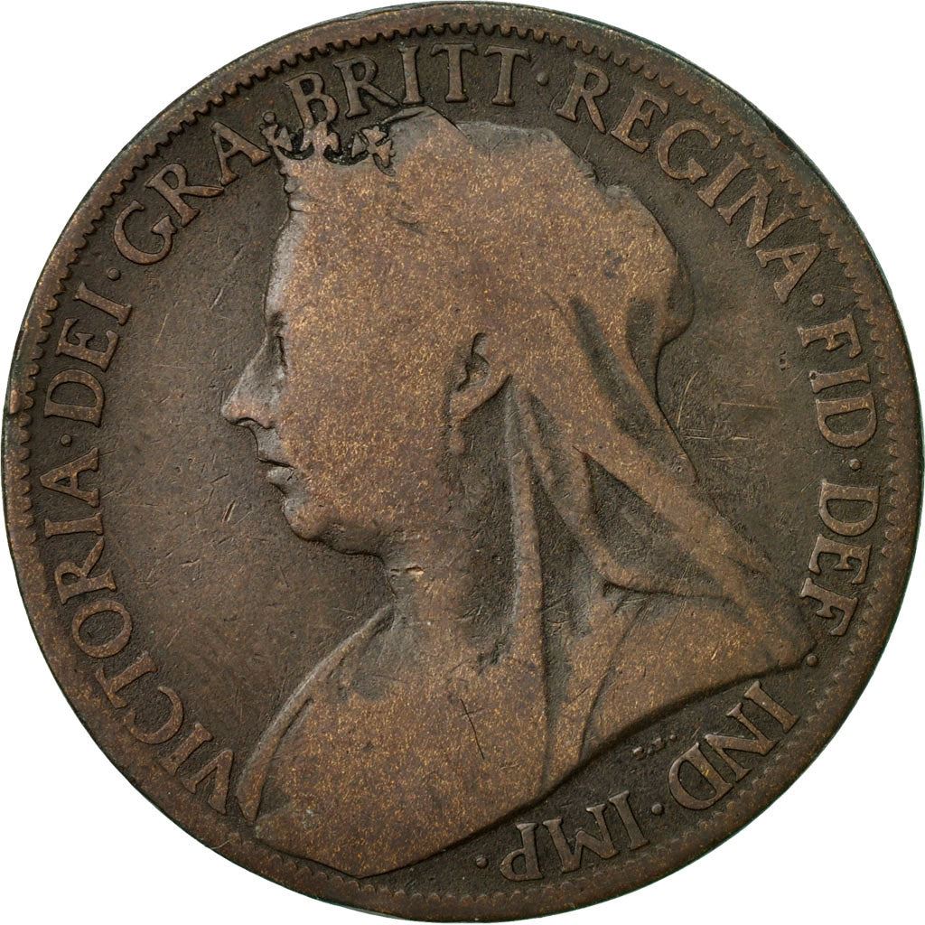 United Kingdom Coin 1 Penny | Victoria 3rd portrait | 1895 - 1901