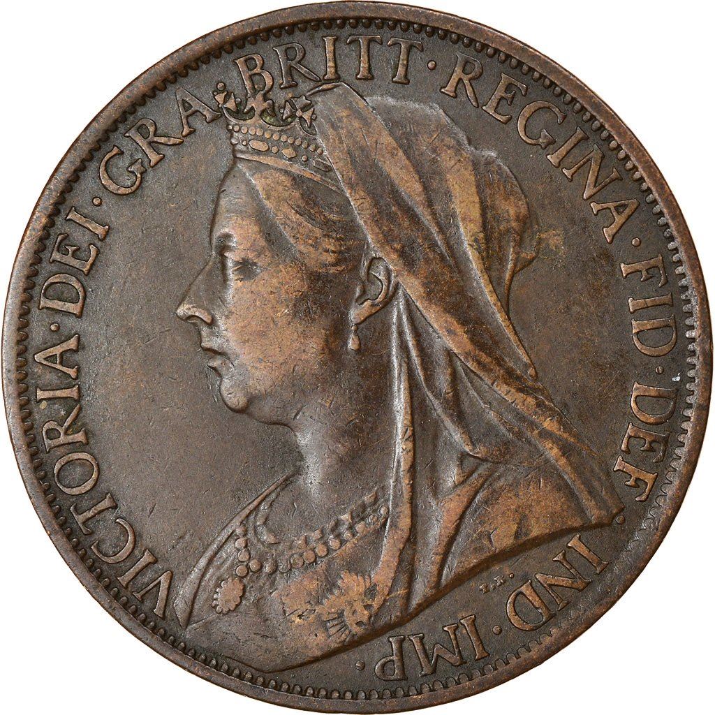 United Kingdom Coin 1 Penny | Victoria 3rd portrait | 1895 - 1901