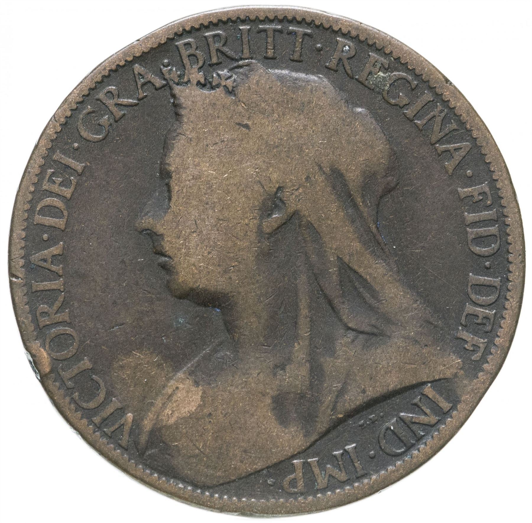 United Kingdom Coin 1 Penny | Victoria 3rd portrait | 1895 - 1901