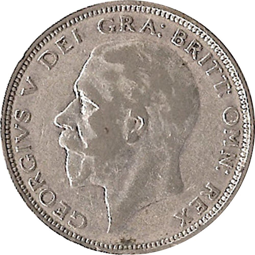 United Kingdom Coin ½ Crown | George V 3rd type | Modified Effigy | 1926 - 1927