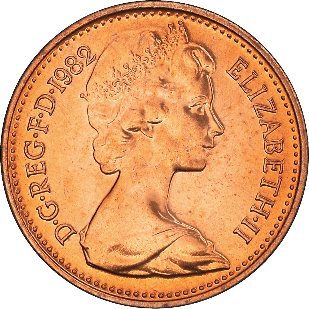 United Kingdom Coin ½ Penny | Elizabeth II 2nd portrait | 1982 - 1984