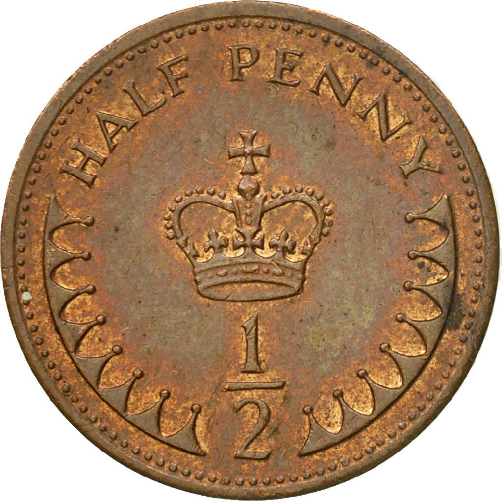 United Kingdom Coin ½ Penny | Elizabeth II 2nd portrait | 1982 - 1984