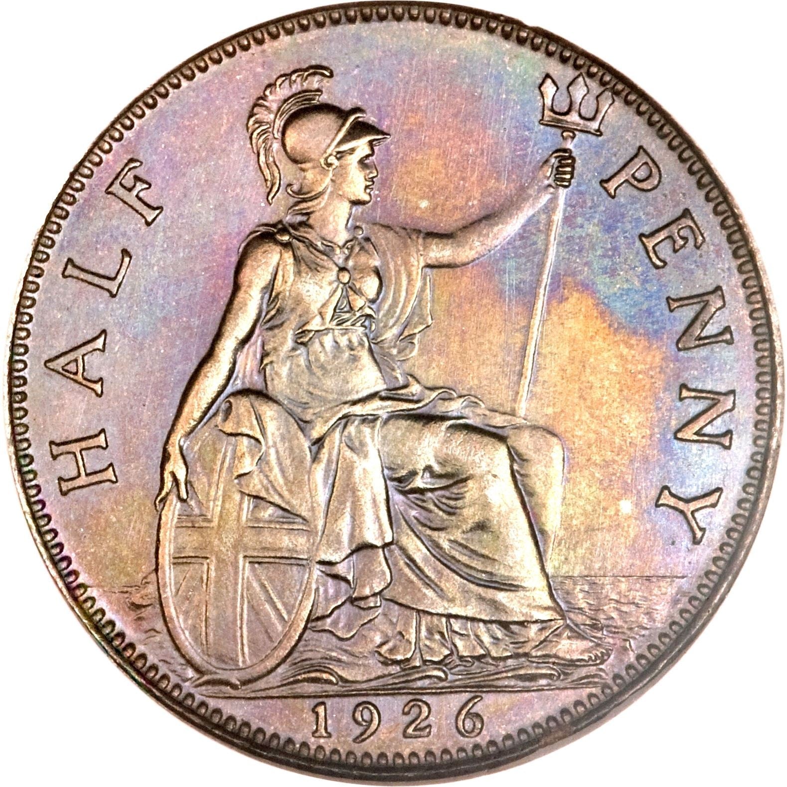 United Kingdom Coin ½ Penny | George V modified effigy | 1925 - 1927