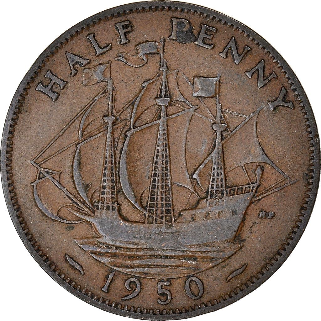 United Kingdom Coin ½ Penny | George VI without 'IND:IMP' | 1949 - 1952