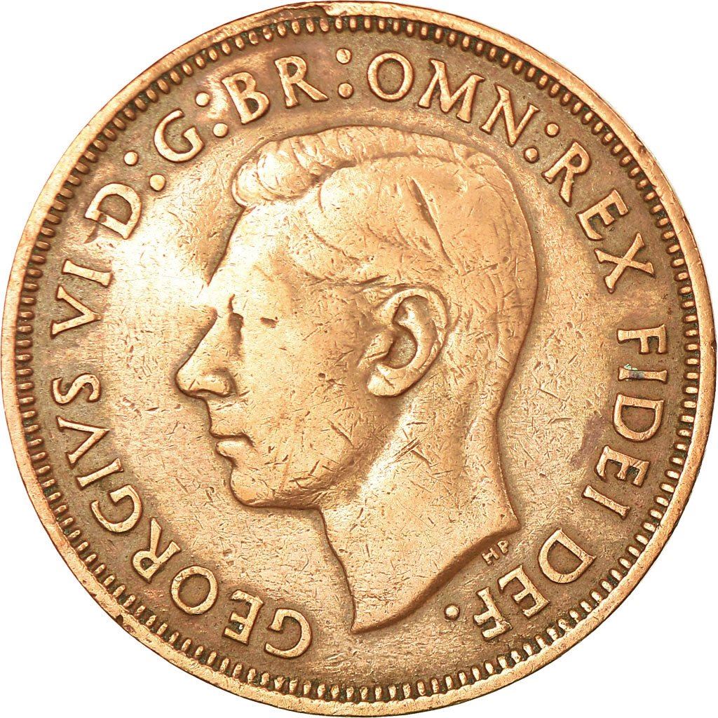 United Kingdom Coin ½ Penny | George VI without 'IND:IMP' | 1949 - 1952