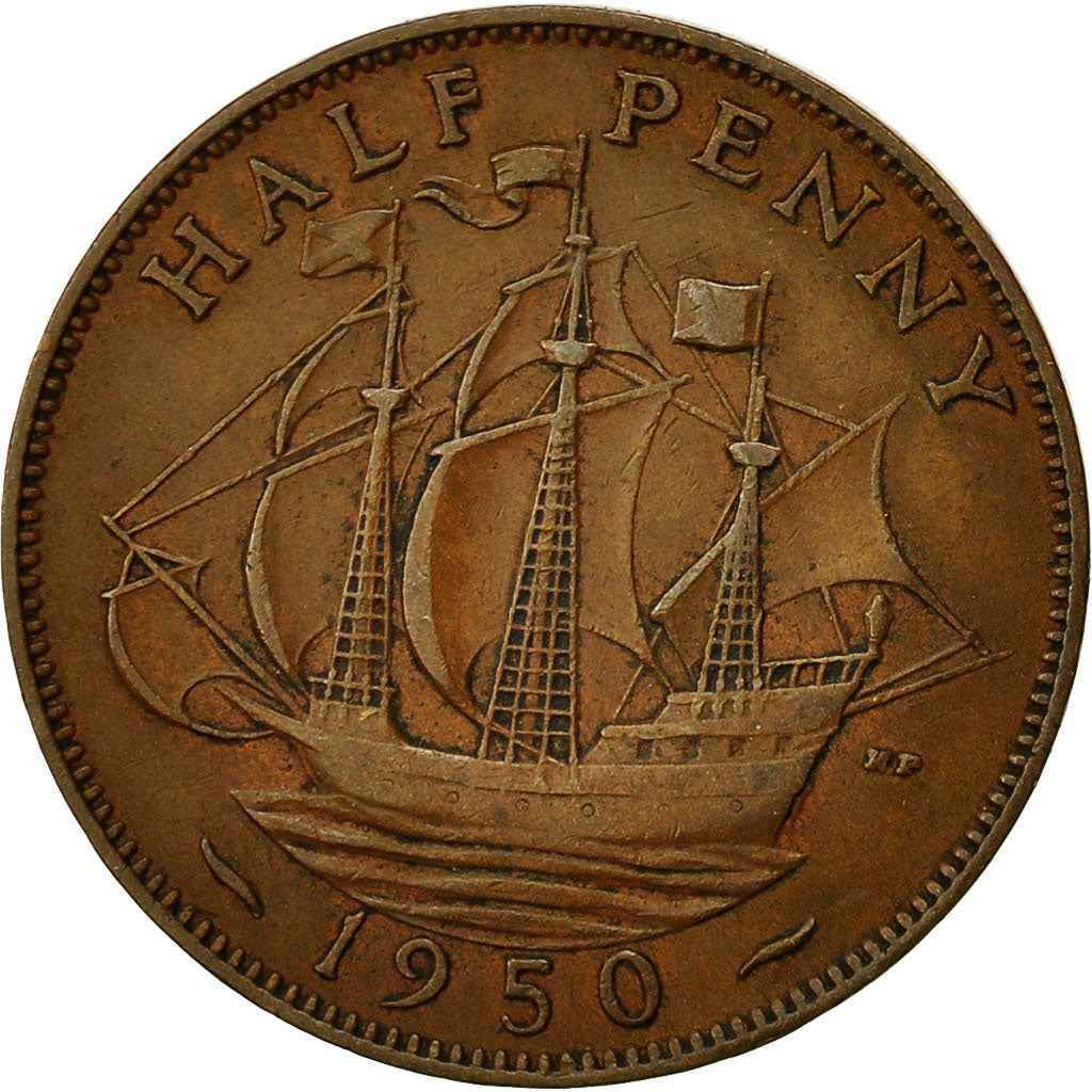 United Kingdom Coin ½ Penny | George VI without 'IND:IMP' | 1949 - 1952