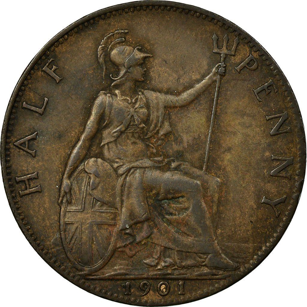 United Kingdom Coin ½ Penny | Victoria 3rd portrait | 1895 - 1901