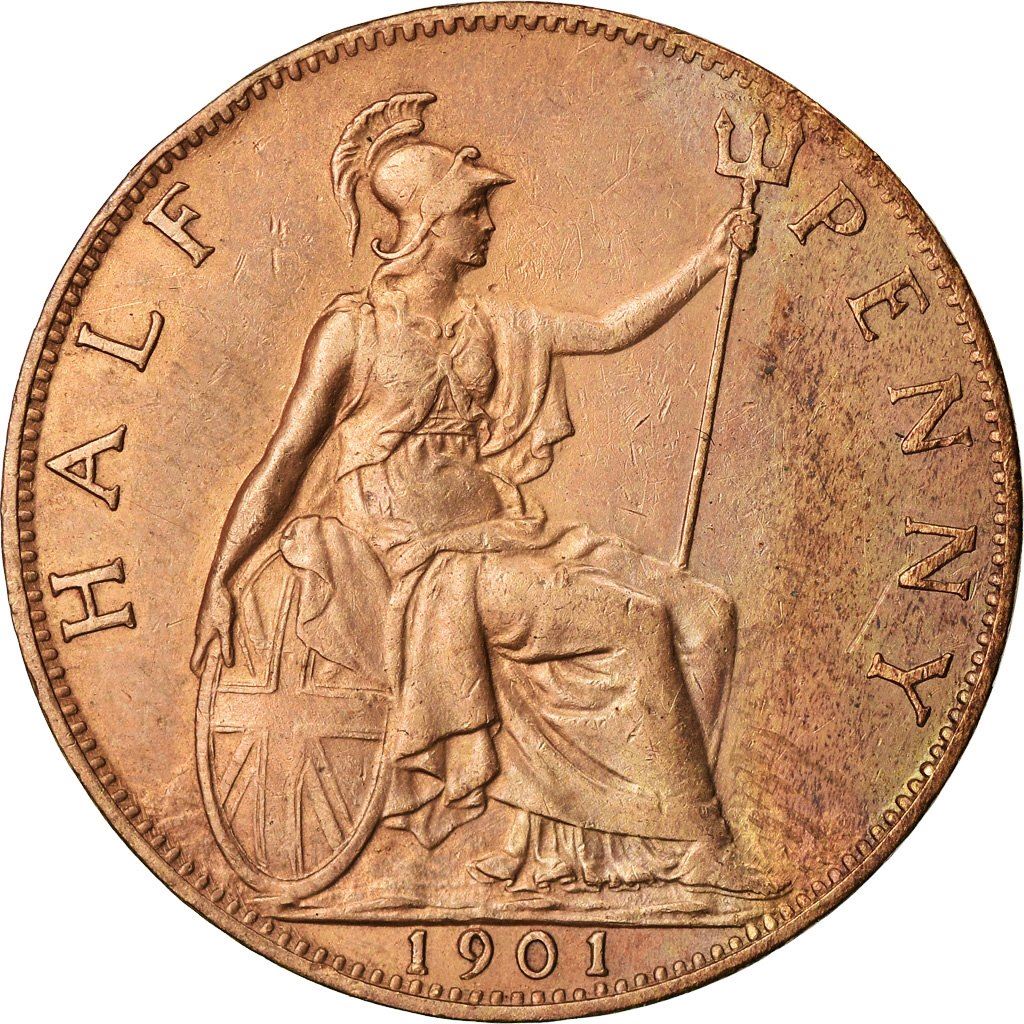 United Kingdom Coin ½ Penny | Victoria 3rd portrait | 1895 - 1901