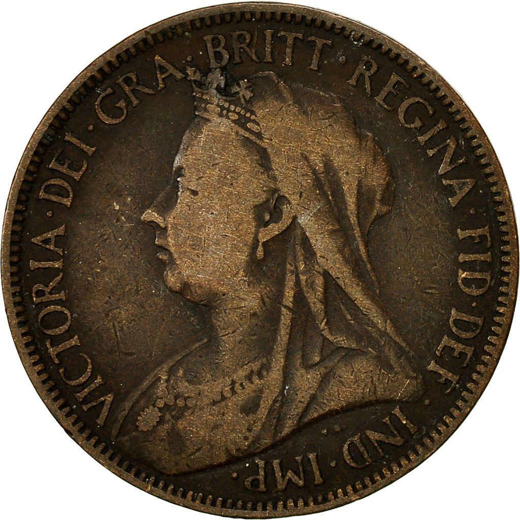 United Kingdom Coin ½ Penny | Victoria 3rd portrait | 1895 - 1901