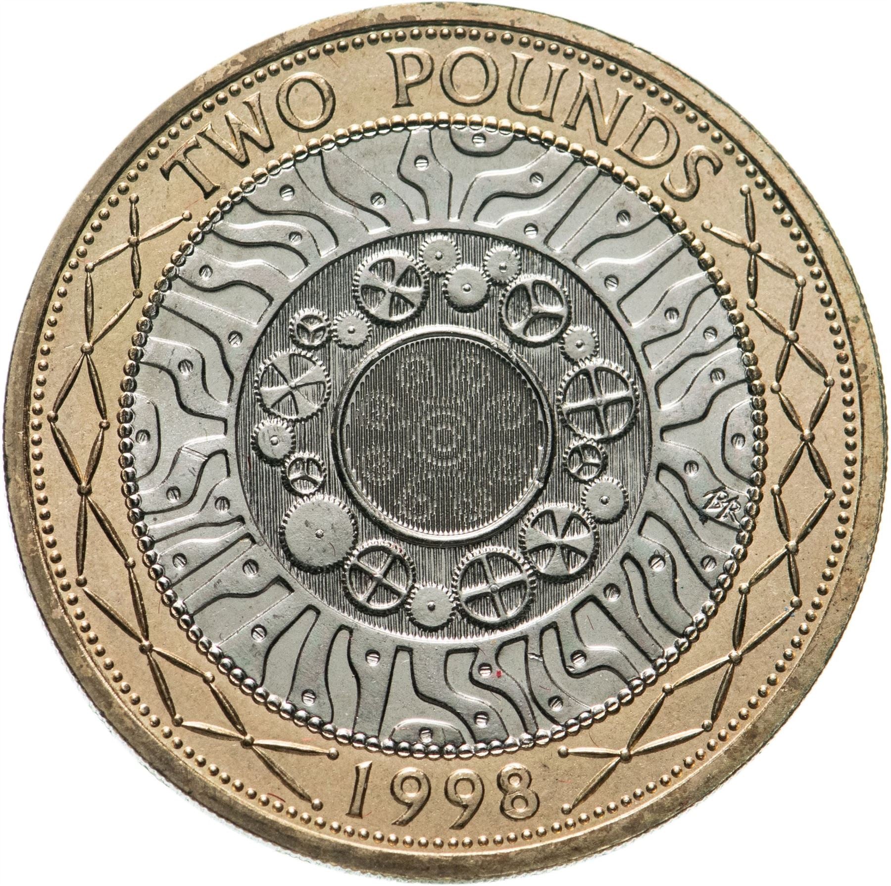 United Kingdom Coin 2 Pounds | Elizabeth II 4th portrait | Technology | 1998 - 2015