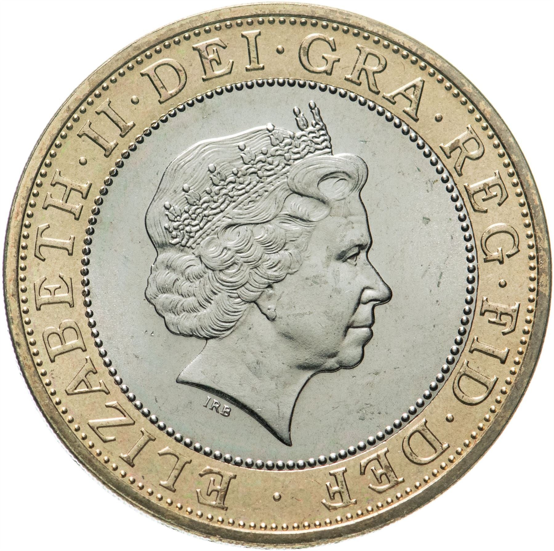 United Kingdom Coin 2 Pounds | Elizabeth II 4th portrait | Technology | 1998 - 2015