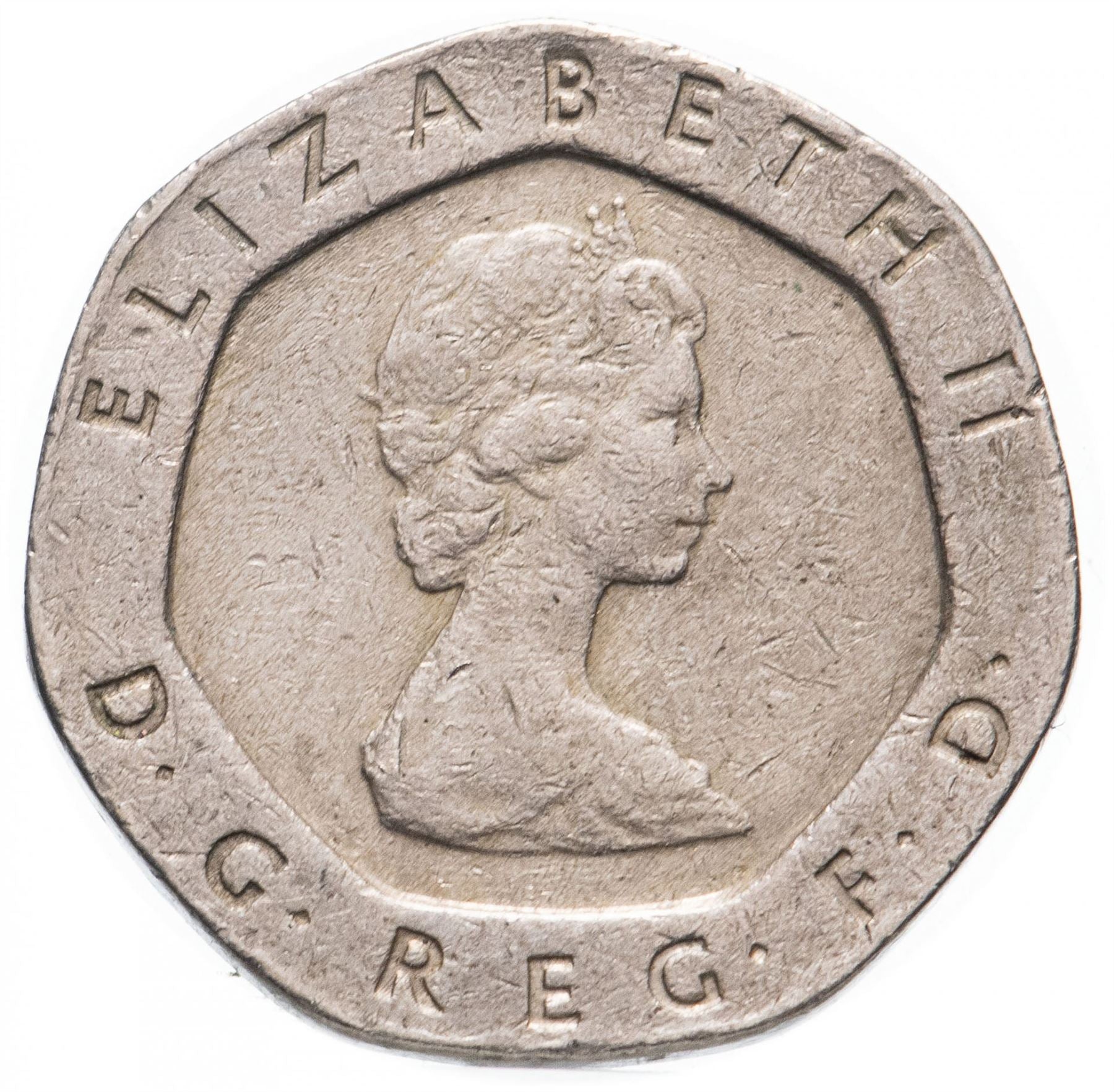 United Kingdom Coin 20 Pence | Elizabeth II 2nd portrait | 1982 - 1984