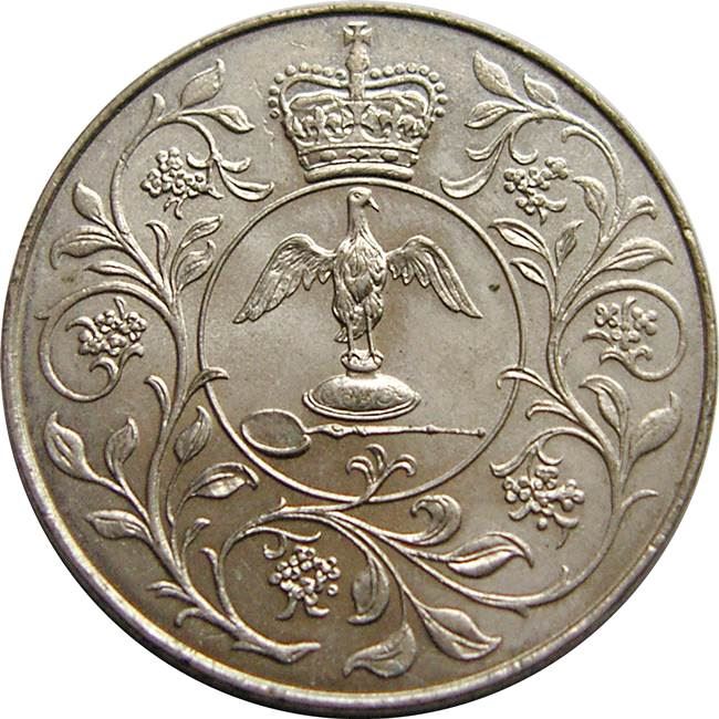 United Kingdom Coin 25 New Pence | Elizabeth II Silver Jubilee | 1977