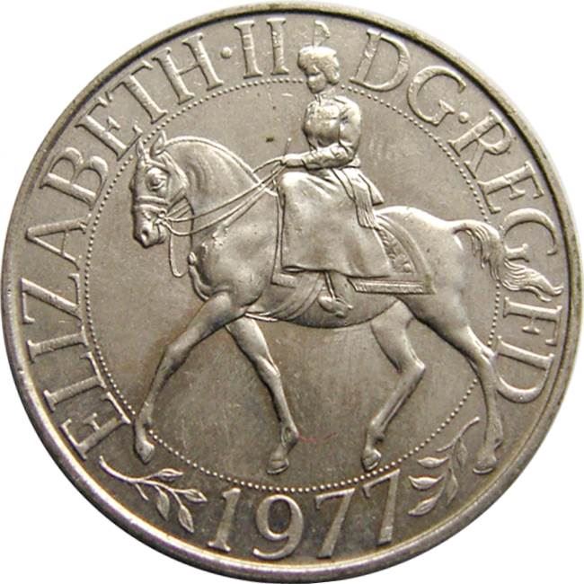 United Kingdom Coin 25 New Pence | Elizabeth II Silver Jubilee | 1977