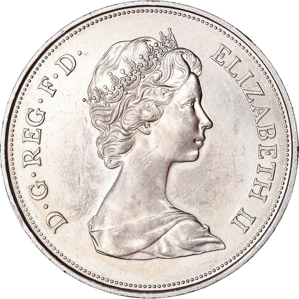 United Kingdom Coin 25 New Pence | Elizabeth II Silver Wedding | 1972