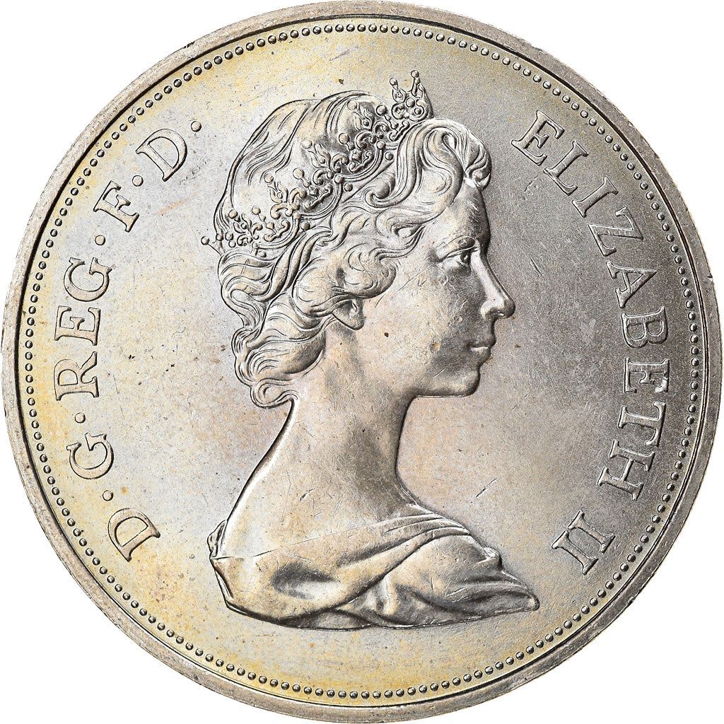 United Kingdom Coin 25 New Pence | Elizabeth II Silver Wedding | 1972