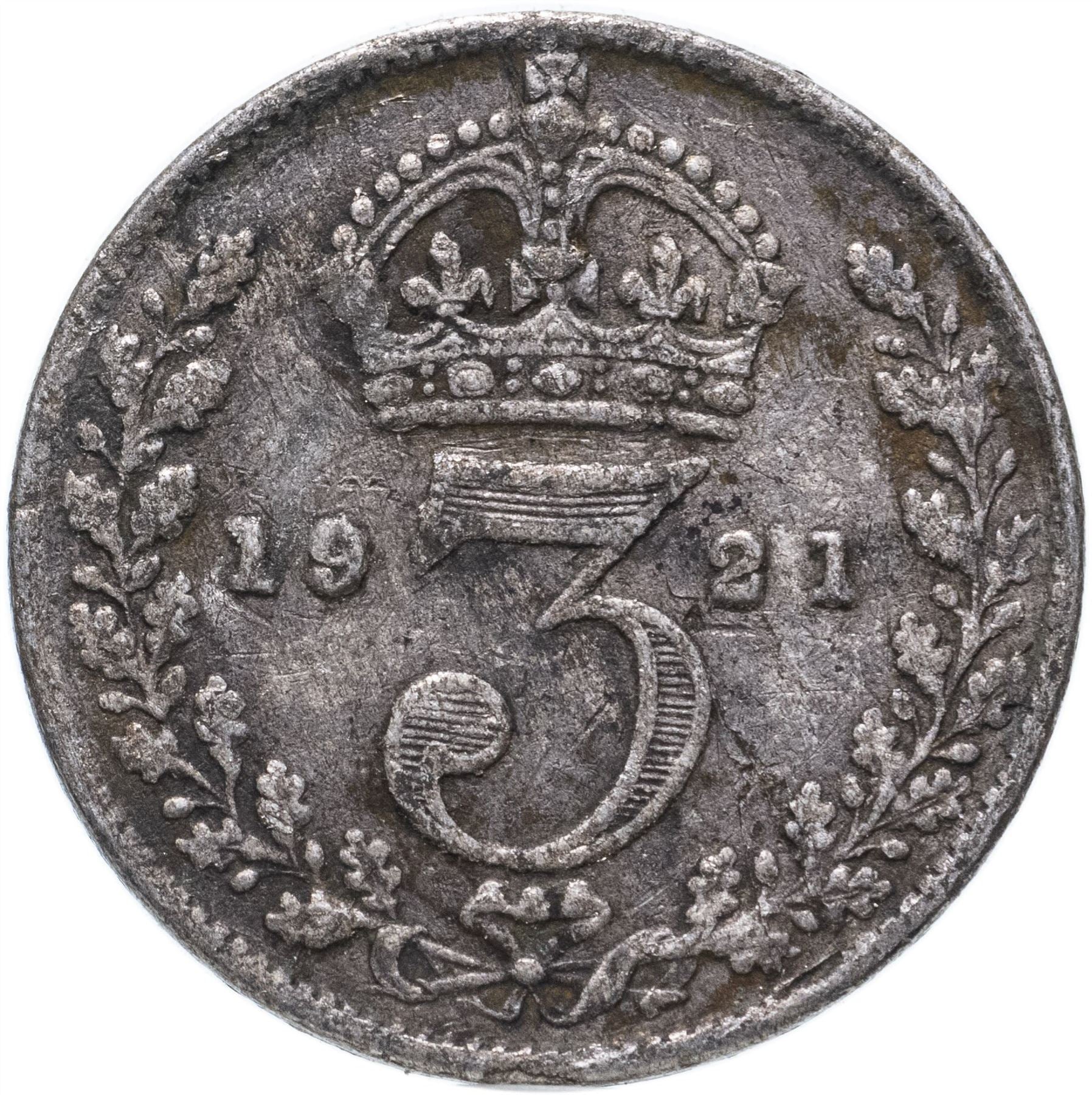 United Kingdom Coin 3 Pence | George V 2nd issue | incl. Maundy | 1920 - 1927