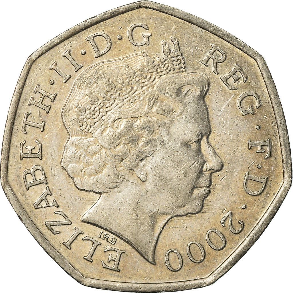 United Kingdom Coin 50 Pence | Elizabeth II 4th portrait | Britannia | 1998 - 2009