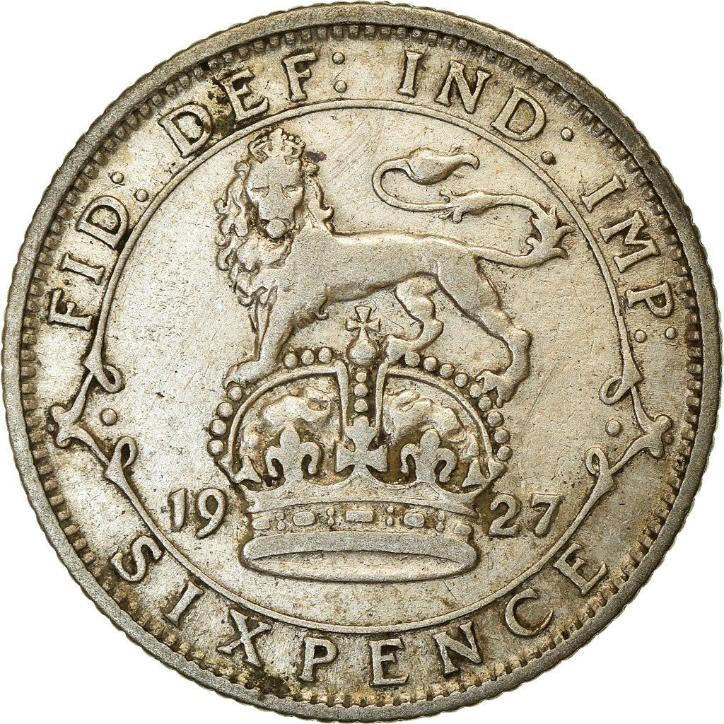 United Kingdom Coin 6 Pence | George V 3rd 1926 - 1927