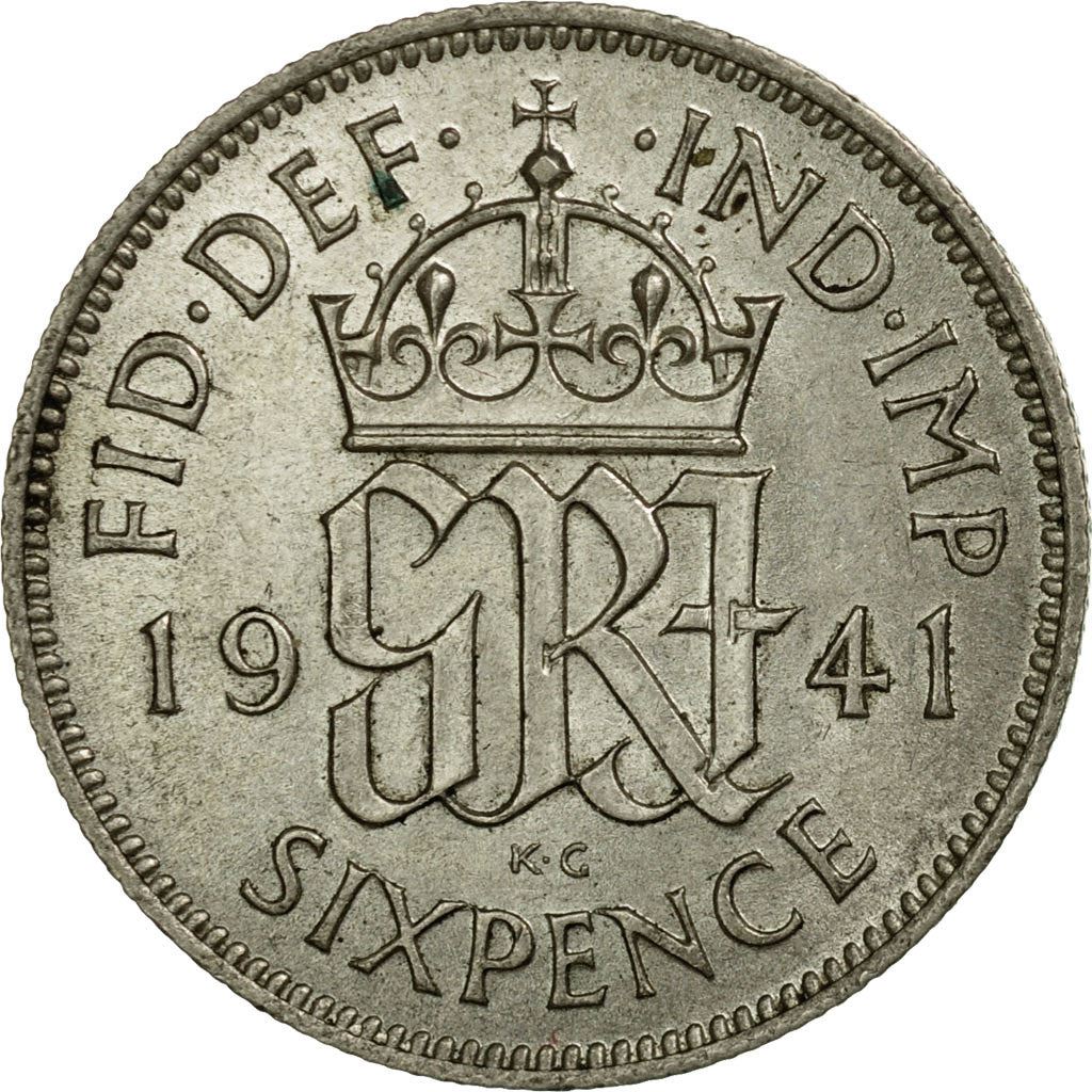 United Kingdom Coin 6 Pence | George VI 1st 1937 - 1946