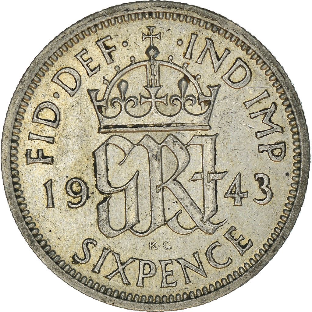 United Kingdom Coin 6 Pence | George VI 1st 1937 - 1946