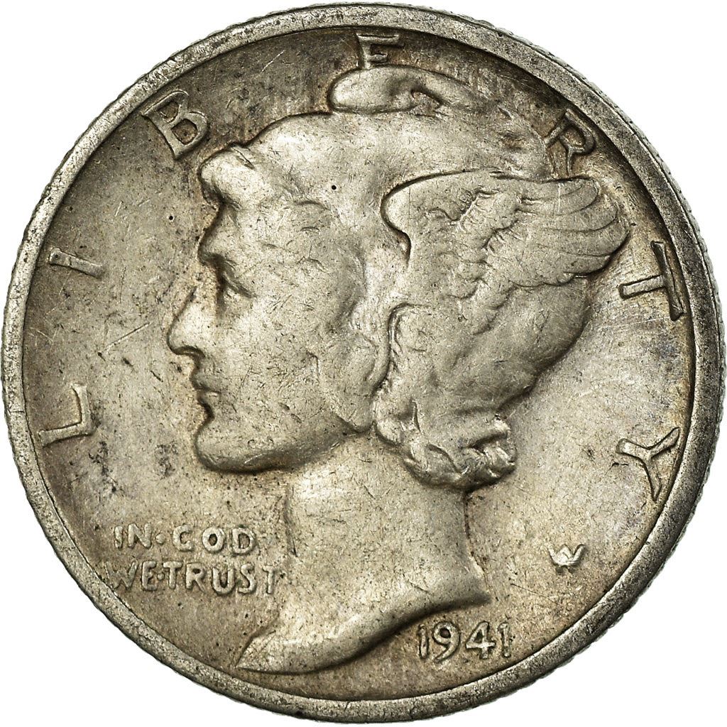 United States | 1 Dime Coin | Lady Liberty | Phrygian cap | KM140 | 1916 - 1945