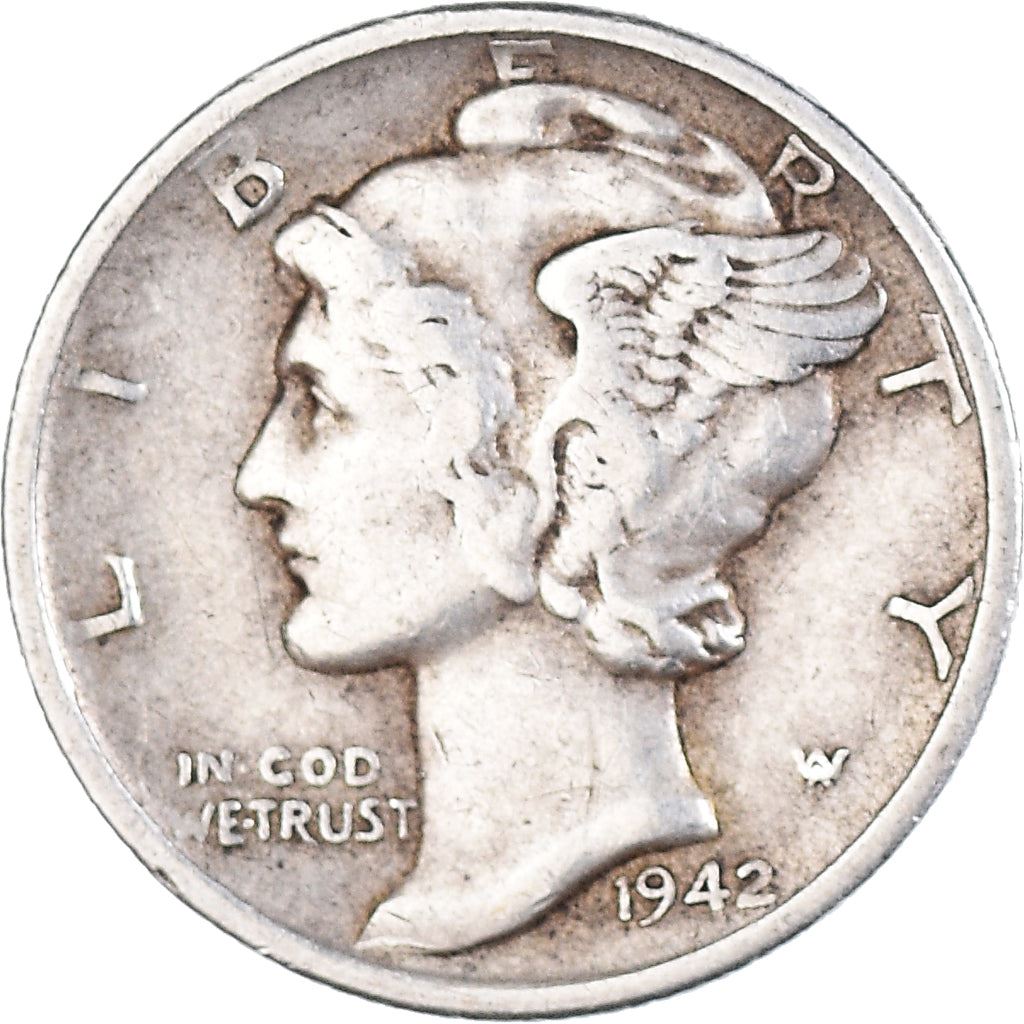 United States | 1 Dime Coin | Lady Liberty | Phrygian cap | KM140 | 1916 - 1945