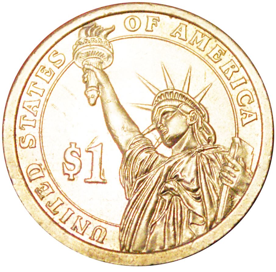 United States | 1 Dollar Coin | Andrew Johnson | Statue of Liberty | KM499 | 2011