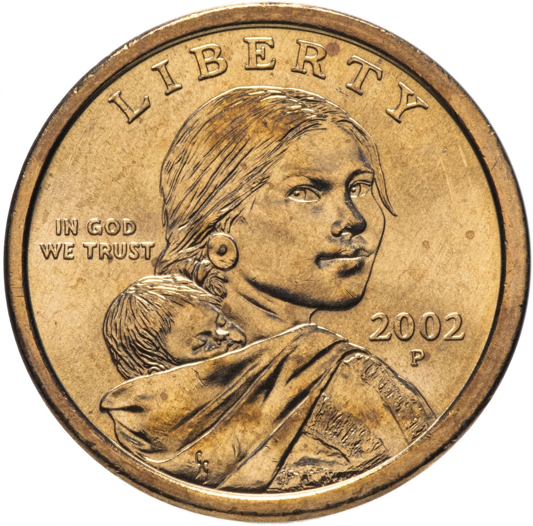 United States | 1 Dollar Coin | Sacagawea | Jean Baptiste Charbonneau | Eagle | KM310 | 2000 - 2008