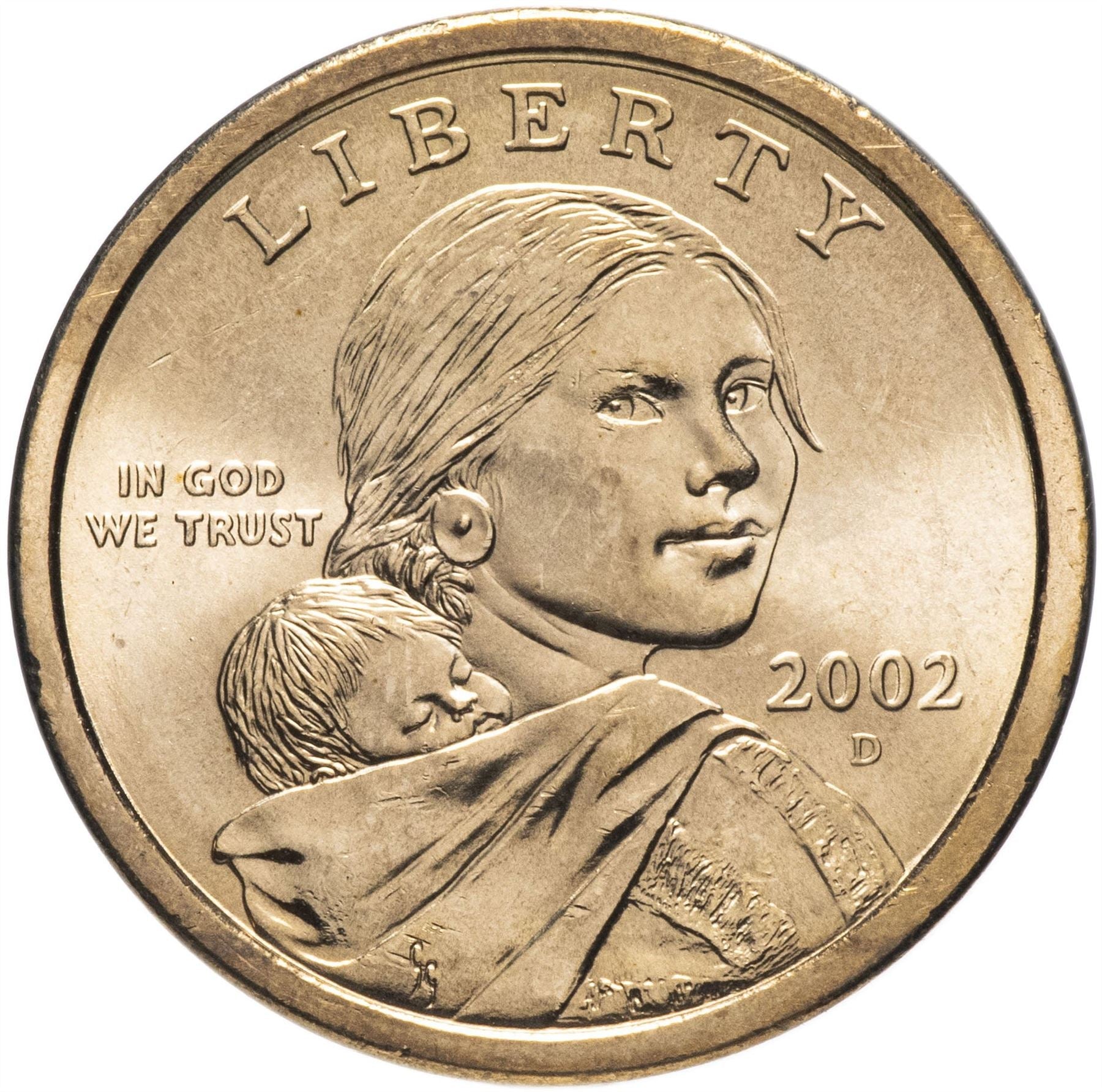 United States | 1 Dollar Coin | Sacagawea | Jean Baptiste Charbonneau | Eagle | KM310 | 2000 - 2008