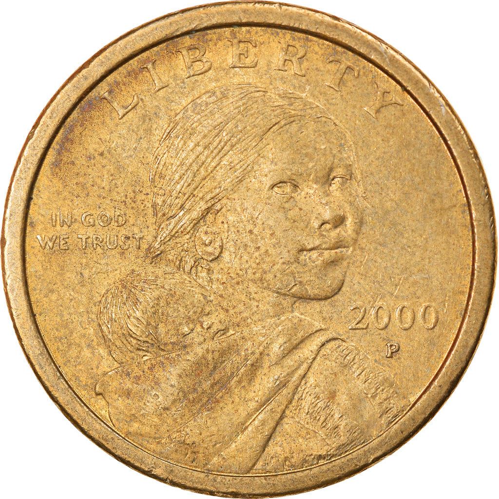 United States | 1 Dollar Coin | Sacagawea | Jean Baptiste Charbonneau | Eagle | KM310 | 2000 - 2008