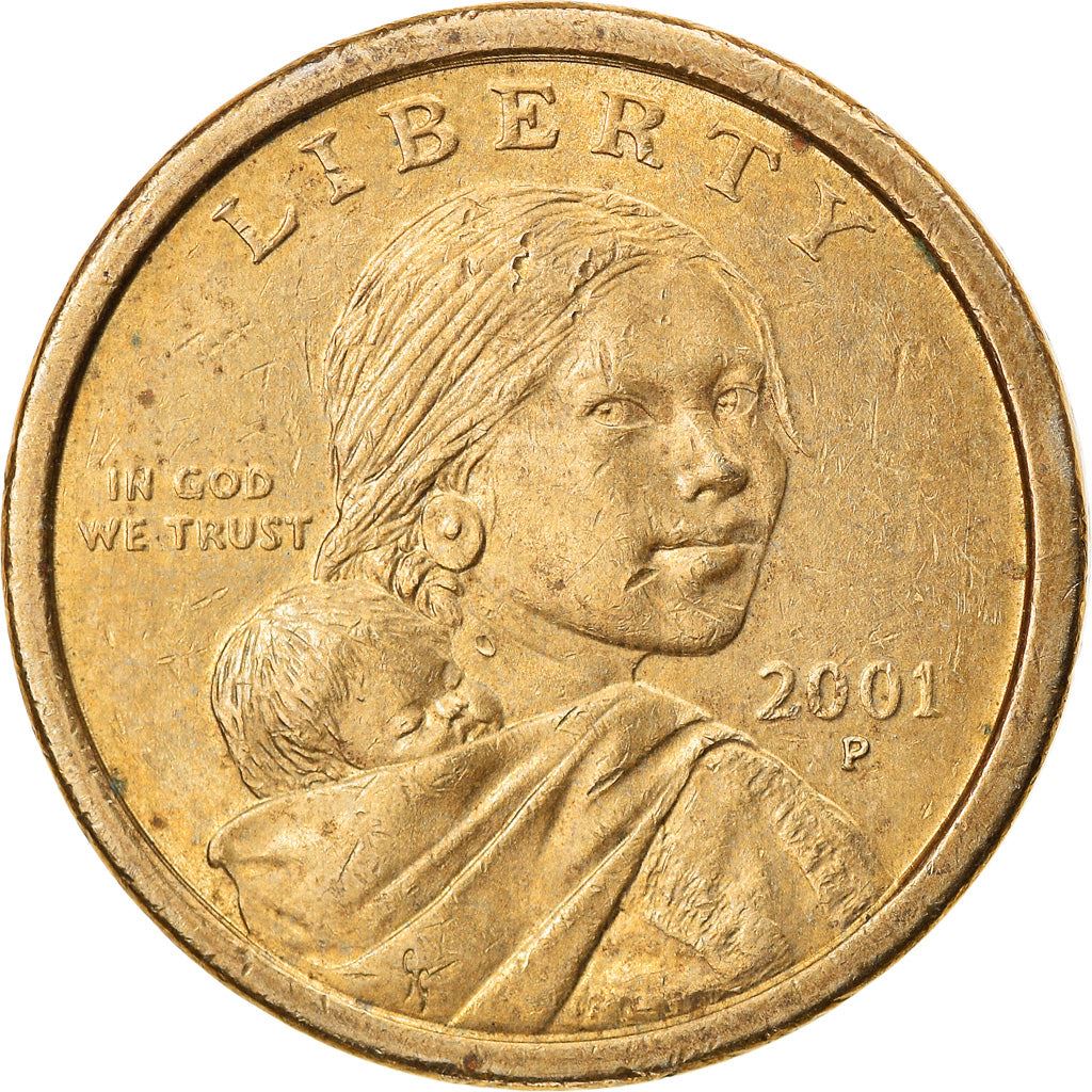 United States | 1 Dollar Coin | Sacagawea | Jean Baptiste Charbonneau | Eagle | KM310 | 2000 - 2008