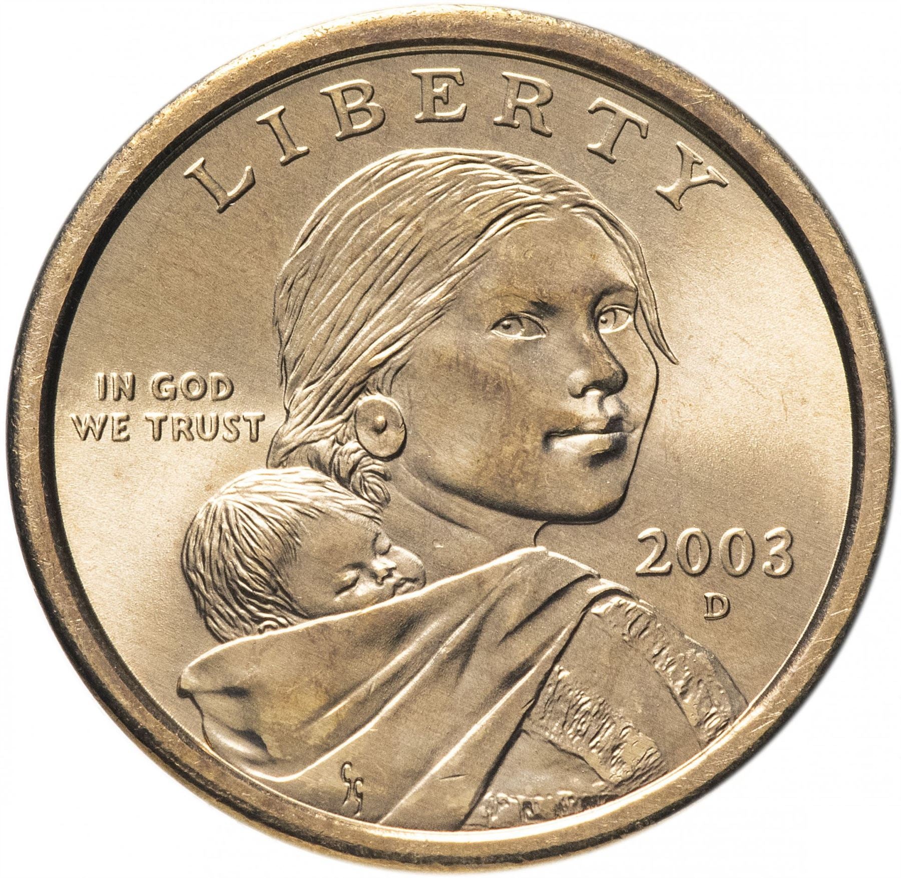 United States | 1 Dollar Coin | Sacagawea | Jean Baptiste Charbonneau | Eagle | KM310 | 2000 - 2008