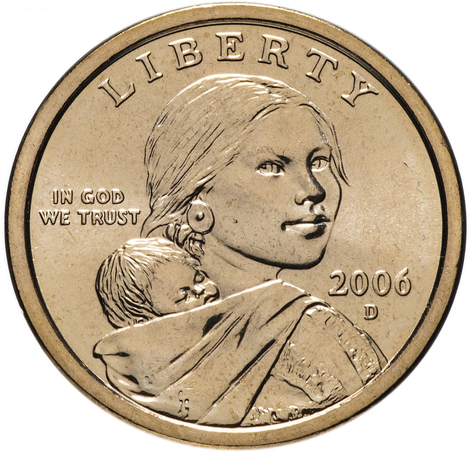 United States | 1 Dollar Coin | Sacagawea | Jean Baptiste Charbonneau | Eagle | KM310 | 2000 - 2008