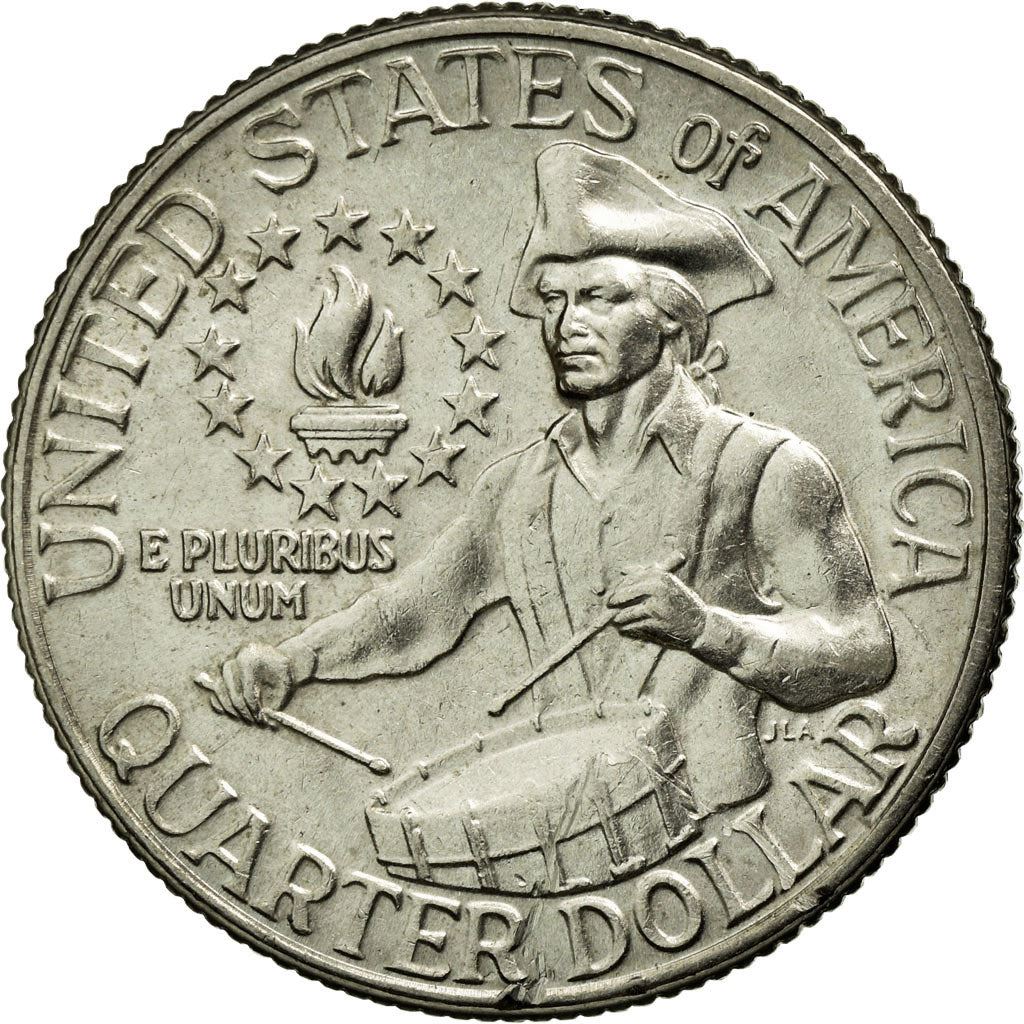 United States | 1/4 Dollar Coin | George Washington | Drummer | Torch | KM204 | 1976