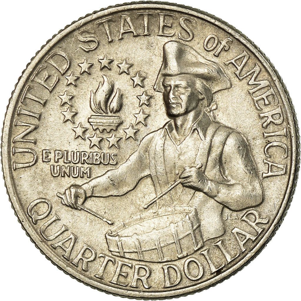 United States | 1/4 Dollar Coin | George Washington | Drummer | Torch | KM204 | 1976