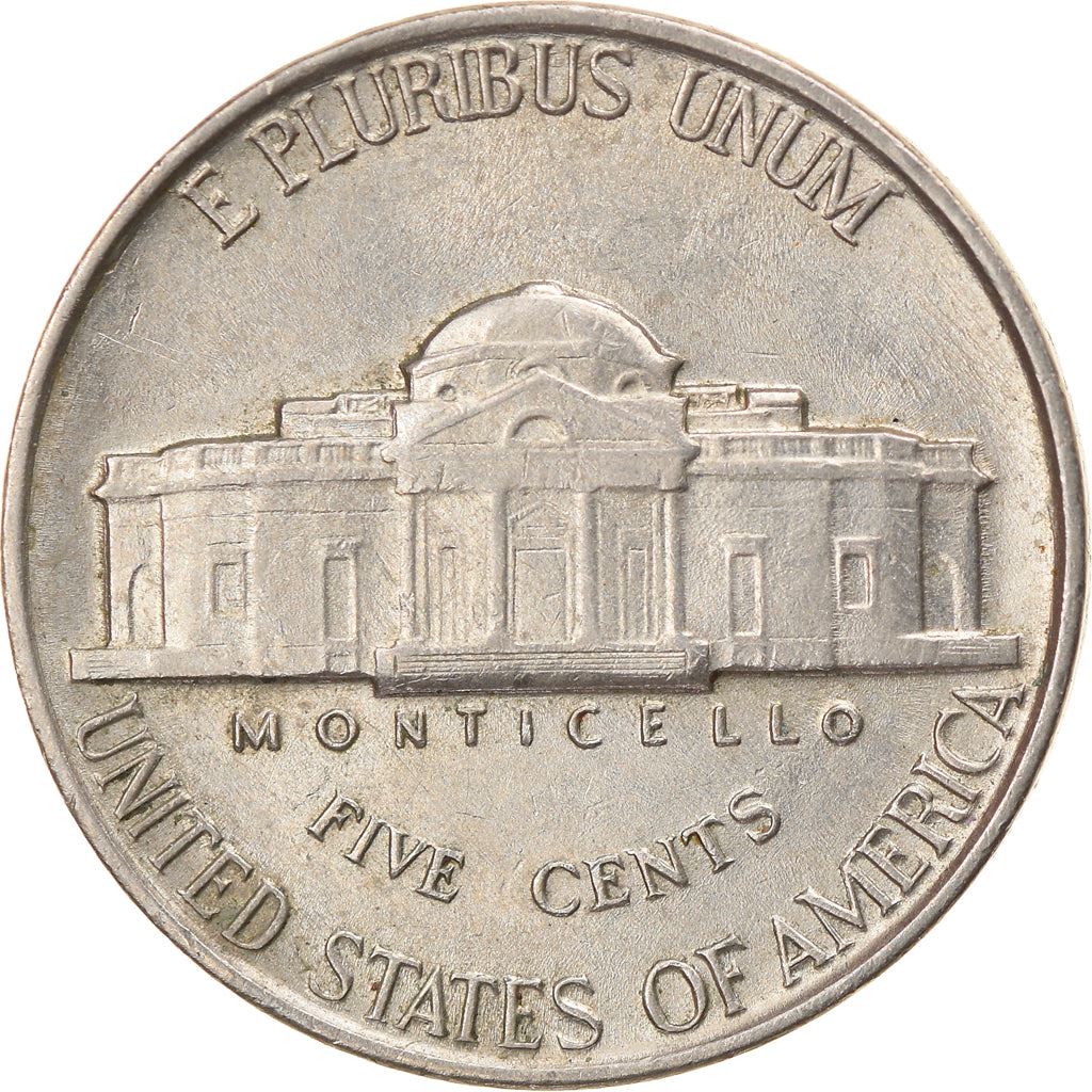 United States | 5 Cents Coin | Thomas Jefferson | Monticello | KM192 | 1938 - 2003