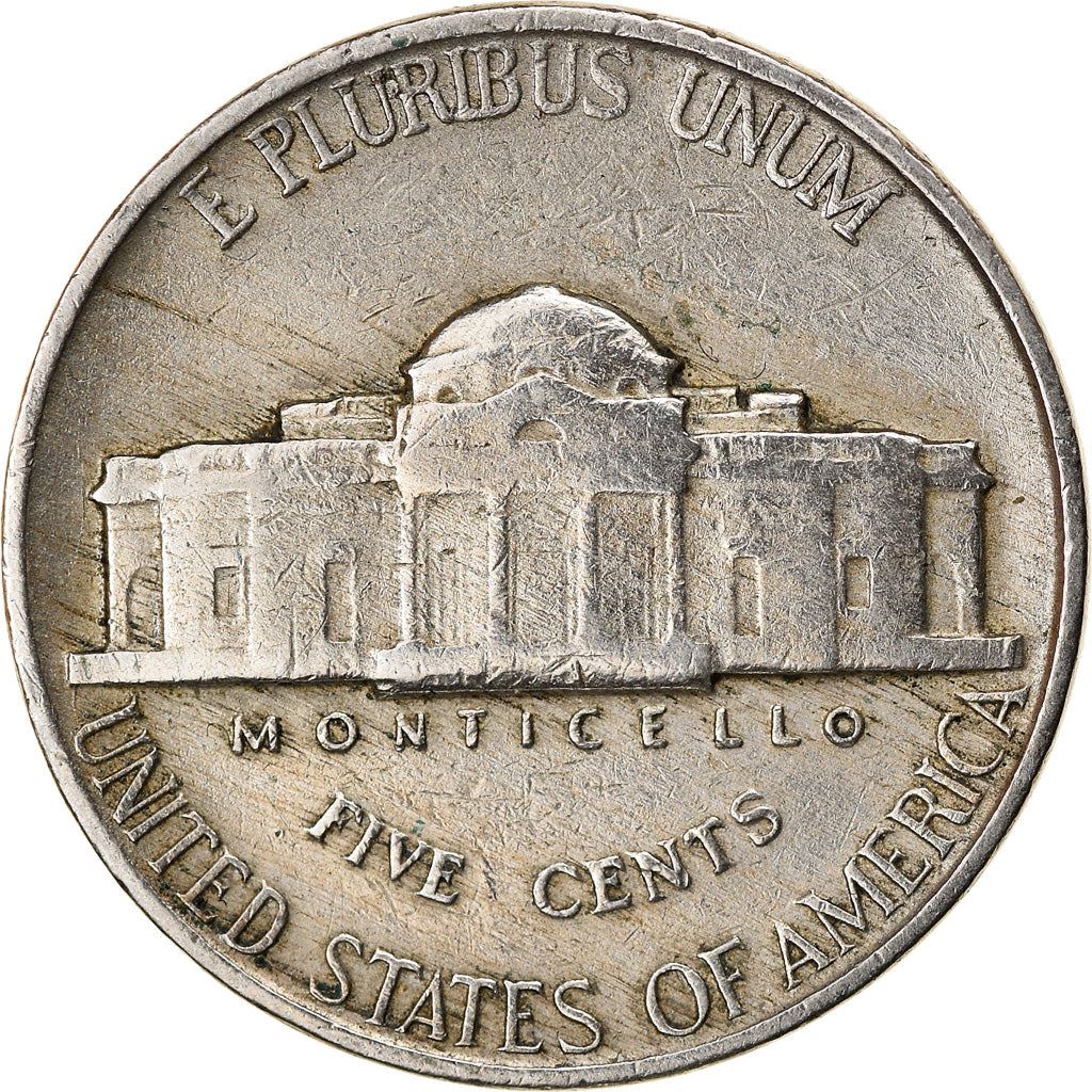 United States | 5 Cents Coin | Thomas Jefferson | Monticello | KM192 | 1938 - 2003