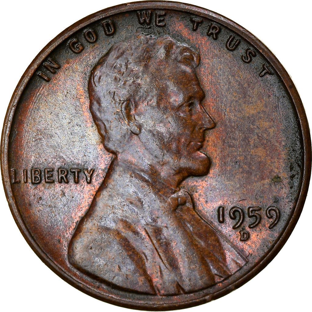 United States | American 1 Cent Coin | Abraham Lincoln | KM201 | 1959 - 1982