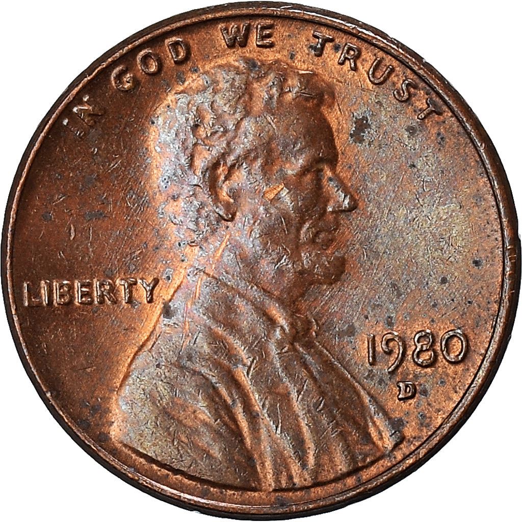 United States | American 1 Cent Coin | Abraham Lincoln | KM201 | 1959 - 1982