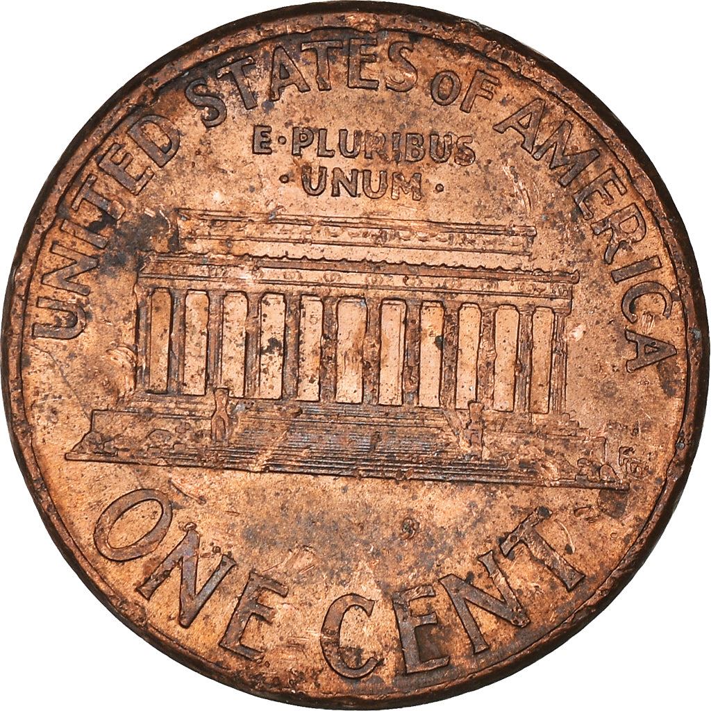 United States | American 1 Cent Coin | Lincoln Memorial | KM201b | 1983 - 2008