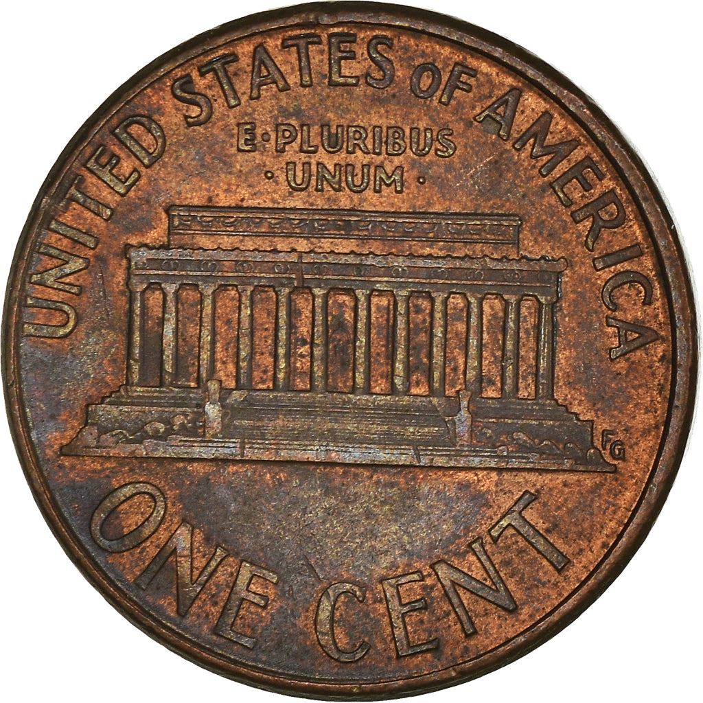 United States | American 1 Cent Coin | Lincoln Memorial | KM201b | 1983 - 2008