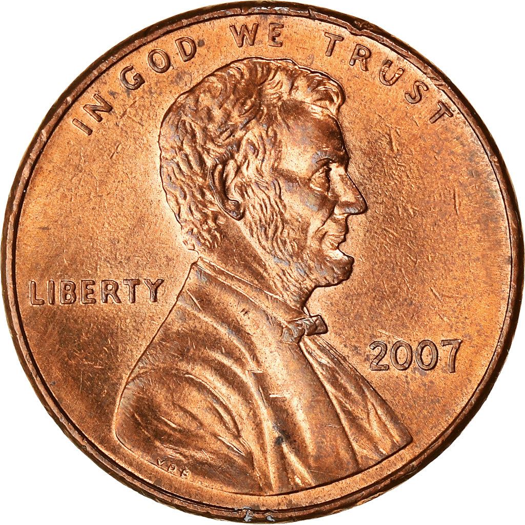 United States | American 1 Cent Coin | Lincoln Memorial | KM201b | 1983 - 2008