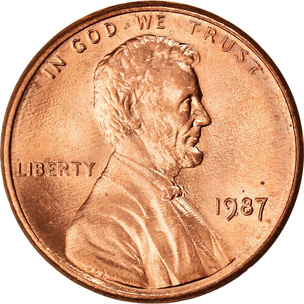 United States | American 1 Cent Coin | Lincoln Memorial | KM201b | 1983 - 2008