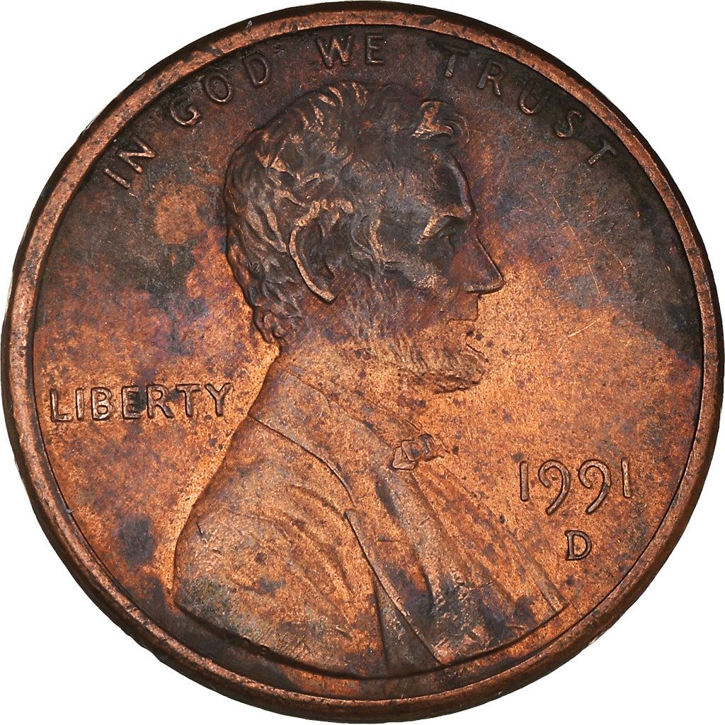 United States | American 1 Cent Coin | Lincoln Memorial | KM201b | 1983 - 2008